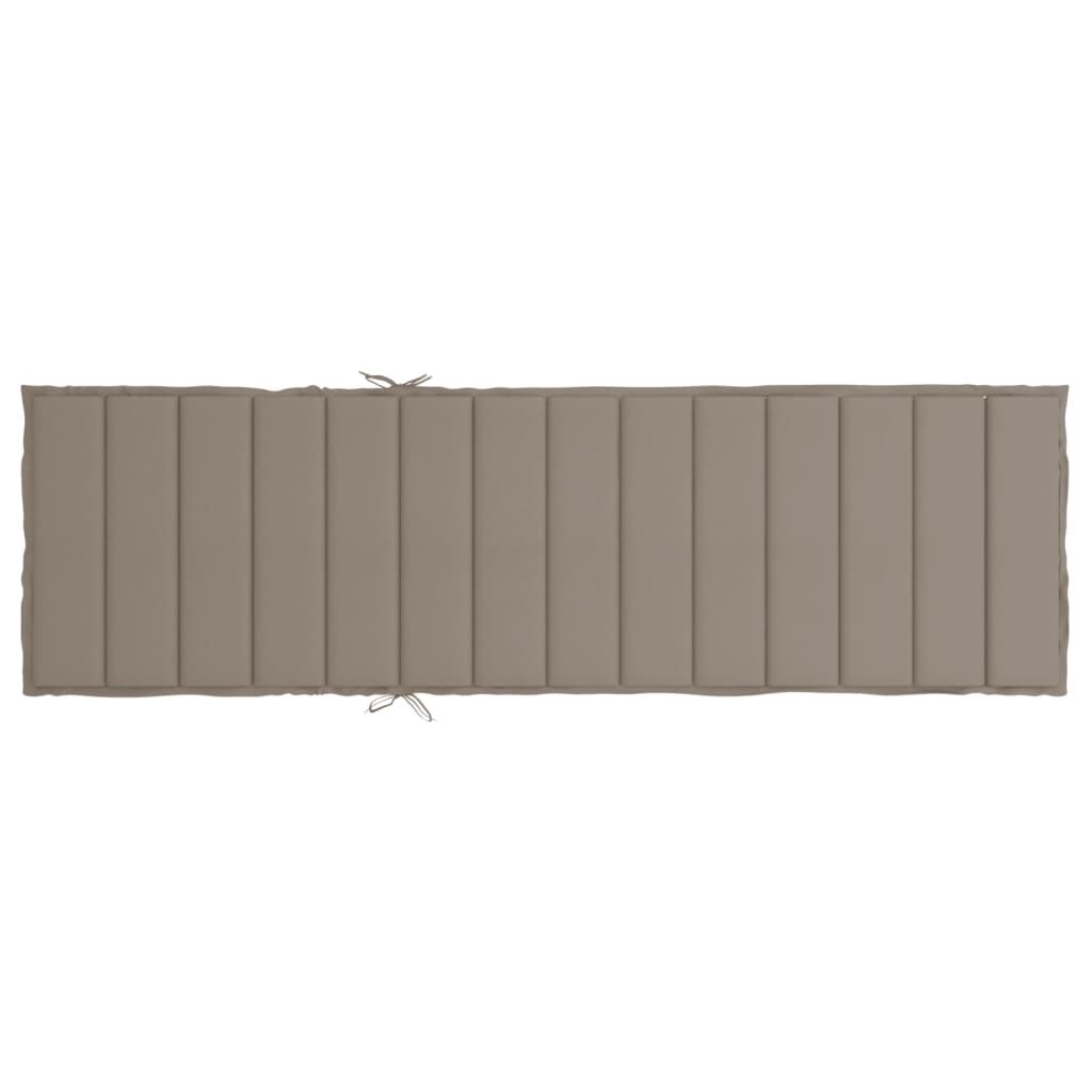 vidaXL Μαξιλάρι Ξαπλώστρας Taupe 200 x 70 x 3εκ. από Ύφασμα Oxford