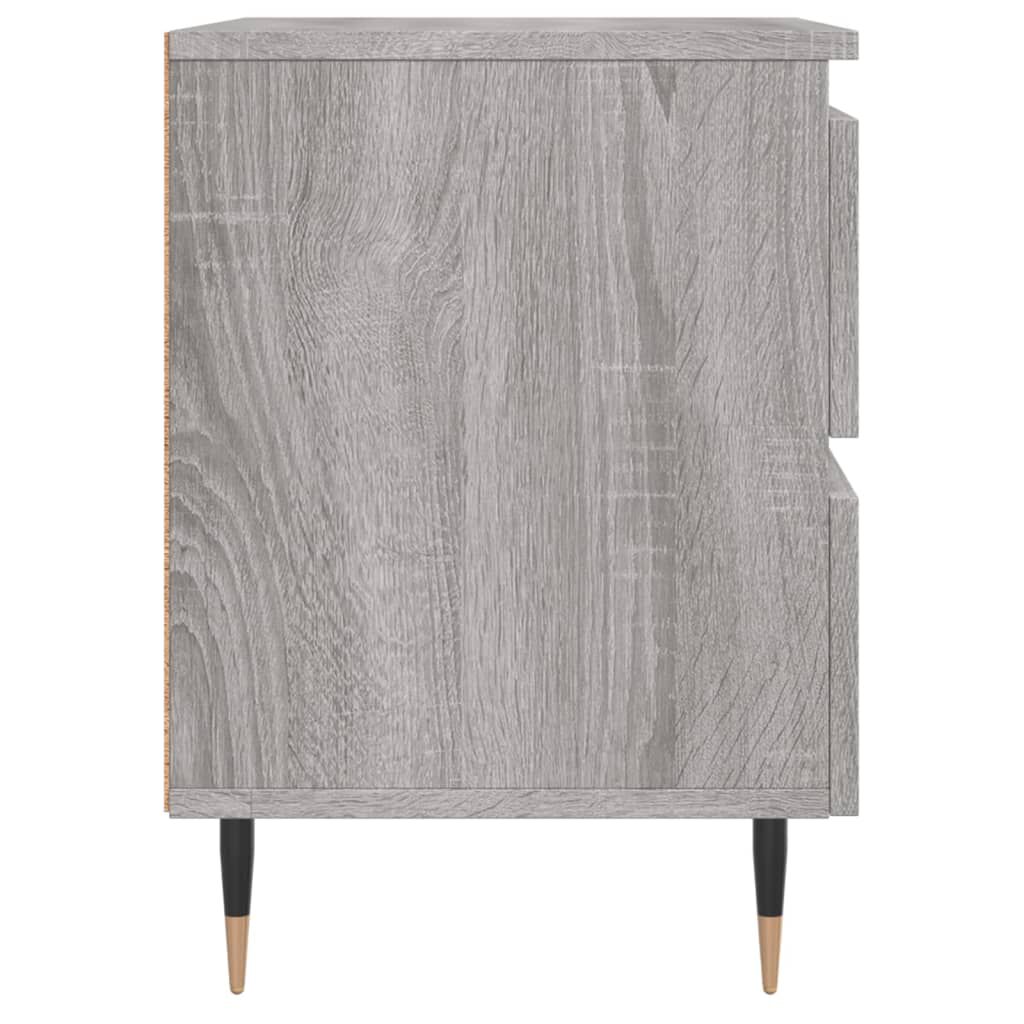 vidaXL Κομοδίνο Γκρι Sonoma 40 x 35 x 50 εκ. από Επεξεργασμένο Ξύλο