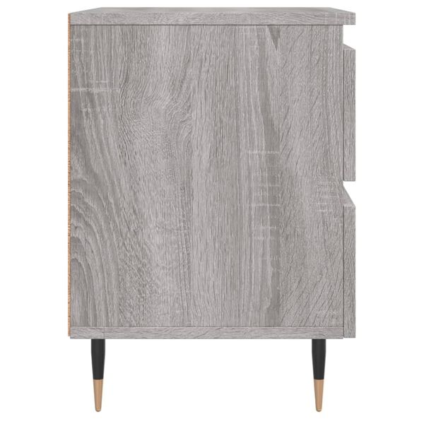 vidaXL Κομοδίνο Γκρι Sonoma 40 x 35 x 50 εκ. από Επεξεργασμένο Ξύλο