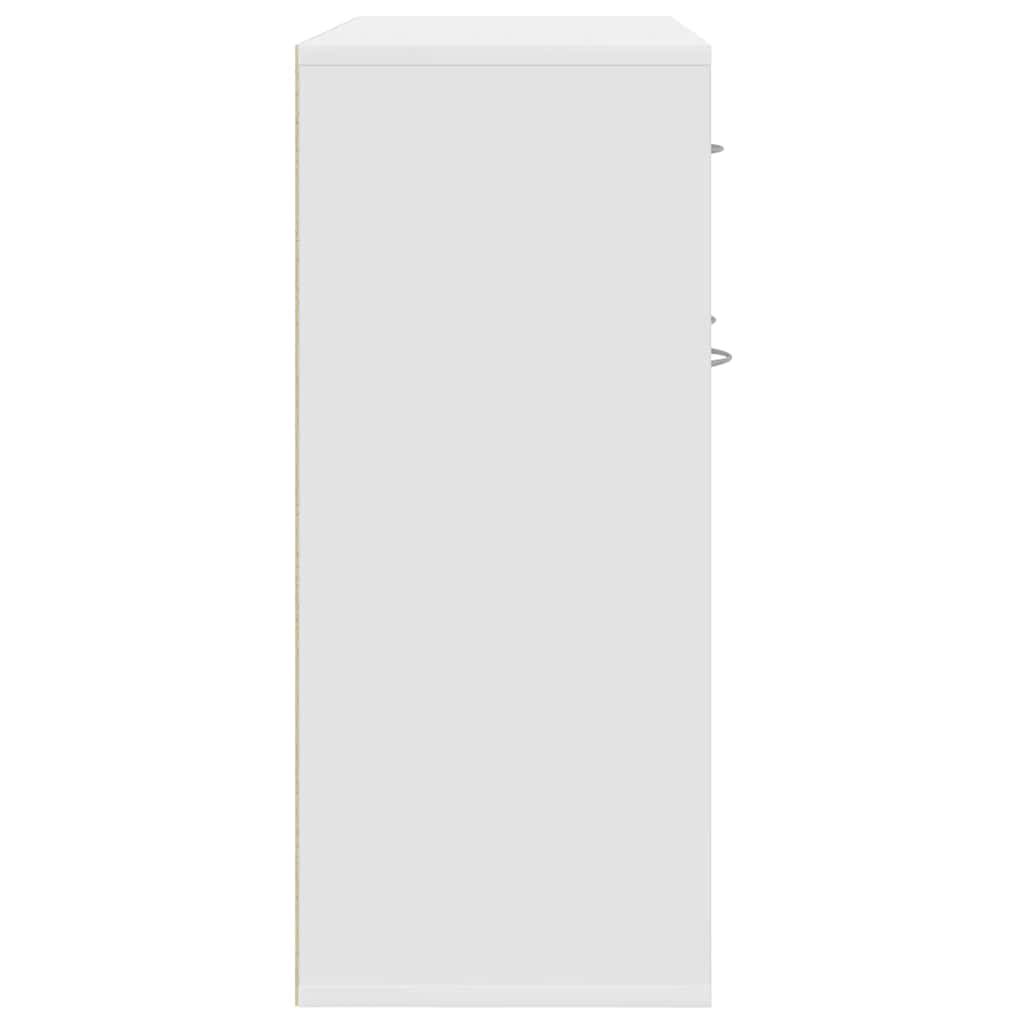 vidaXL Μπουφές Λευκός 88 x 30 x 70 εκ. από Επεξ. Ξύλο