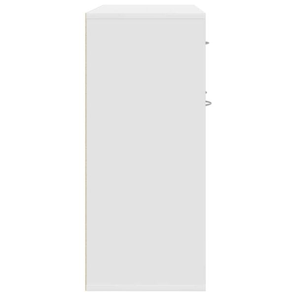 vidaXL Μπουφές Λευκός 88 x 30 x 70 εκ. από Επεξ. Ξύλο