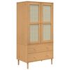 vidaXL &Nu;&tau;&omicron;&upsilon;&lambda;ά&pi;&alpha; SENJA &Kappa;&alpha;&phi;έ / &Rho;&alpha;&tau;ά&nu; 90 x 55 x 175 &epsilon;&kappa;. &Mu;&alpha;&sigma;ί&phi; &Xi;ύ&lambda;&omicron; &Pi;&epsilon;ύ&kappa;&omicron;&upsilon;