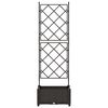 vidaXL Κηποτινάκι με Τρέλα 2 pcs Μαύρο 80 x 40 x 125.5 εκ. PP