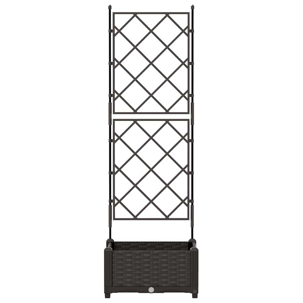 vidaXL Κηποτινάκι με Τρέλα Καφέ 40 x 40 x 125.5 εκ. PP