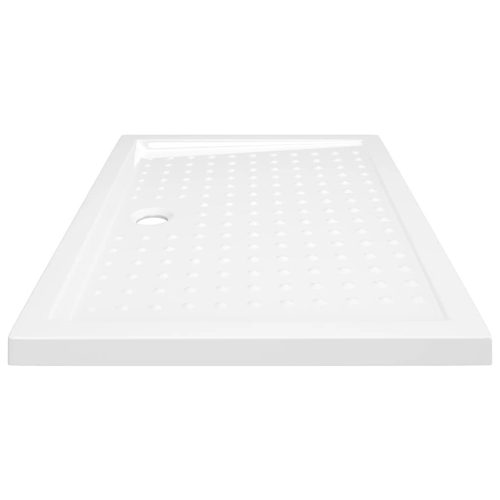 vidaXL Βάση Ντουζιέρας με Σχέδιο Τάπας Λευκή 70 x 100 x 4 εκ. από ABS