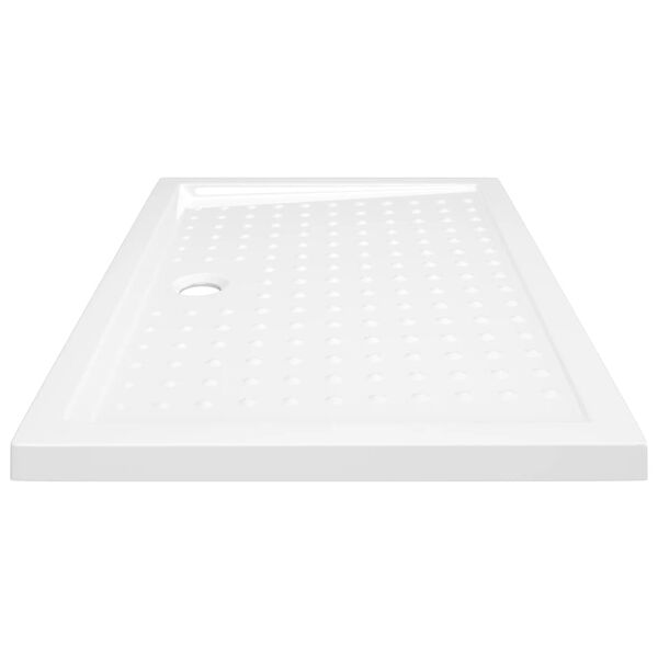 vidaXL Βάση Ντουζιέρας με Σχέδιο Τάπας Λευκή 70 x 100 x 4 εκ. από ABS