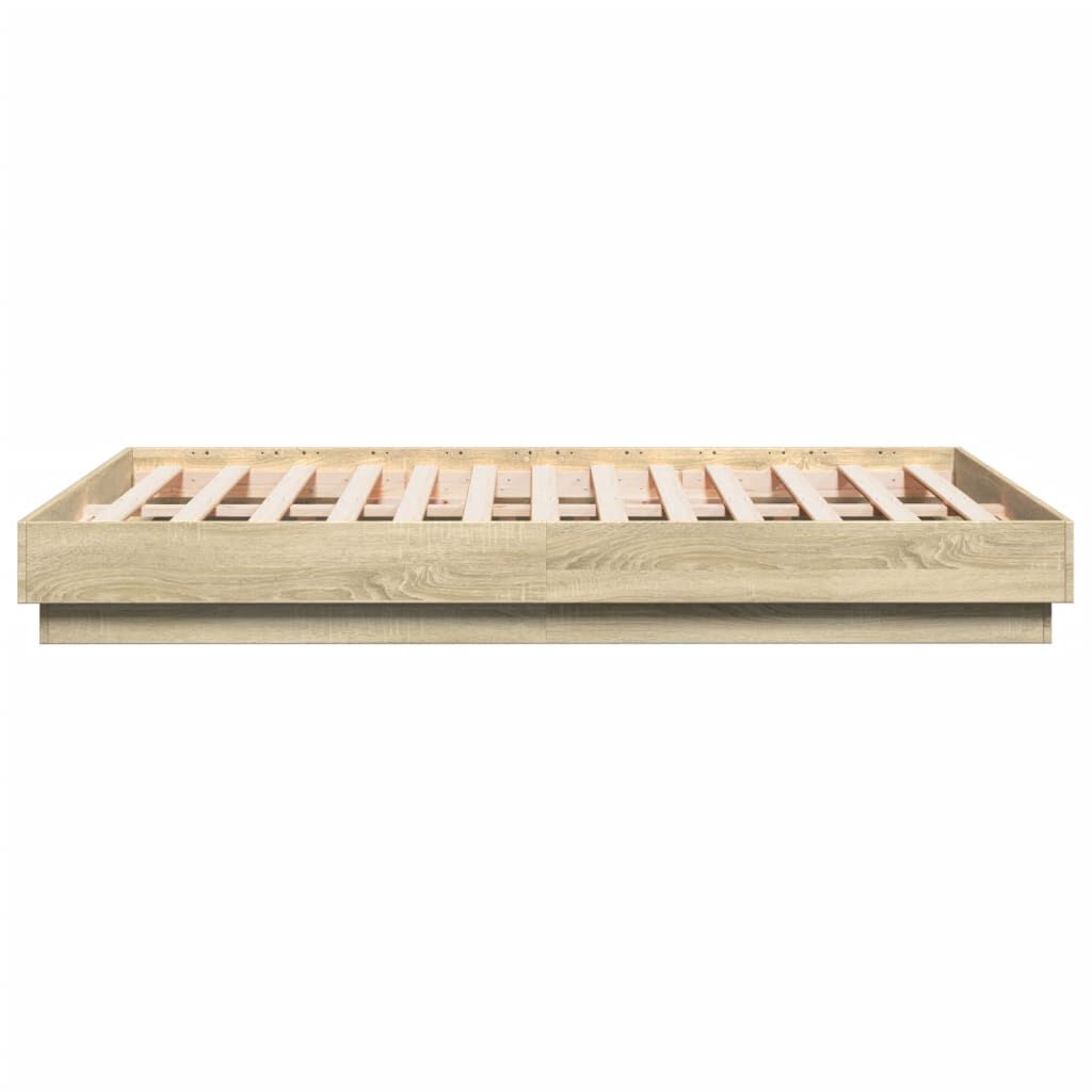 vidaXL Πλαίσιο Κρεβατιού Sonoma Δρυς 120x190 εκ. Επεξεργασμένο Ξύλο