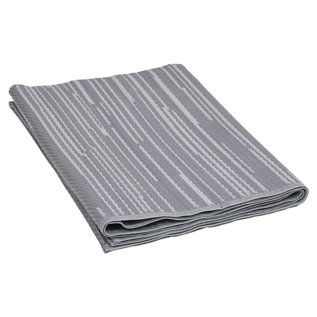 vidaXL Χαλί εξωτερικού χώρου ARAKIL Ανθρακί 140x200 cm PP