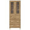 vidaXL Highboard &mu;&epsilon; &sigma;&upsilon;&rho;&tau;ά&rho;&iota; Artisan Oak 69,5 x 34 x 180 &epsilon;&kappa;.