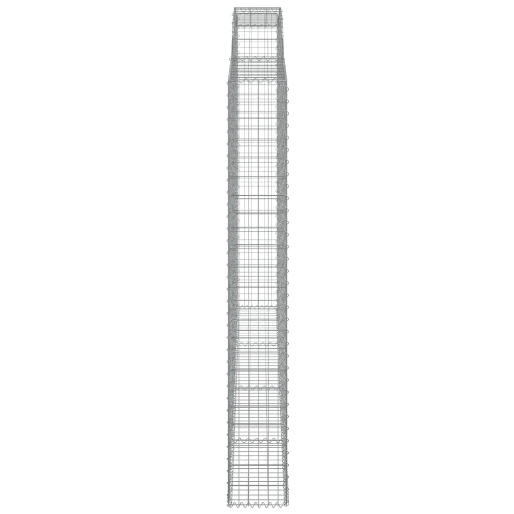 vidaXL Συρματοκιβώτιο Τοξωτό 300x30x220/240εκ. από Γαλβανισμένο Χάλυβα