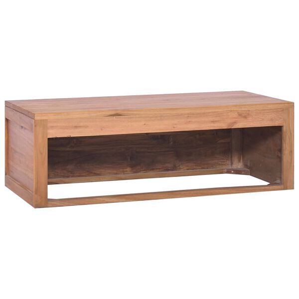 vidaXL Έπιπλο Μπάνιου/Νιπτήρα Επιτοίχιο 90x45x30 εκ. Μασίφ Ξύλο Teak