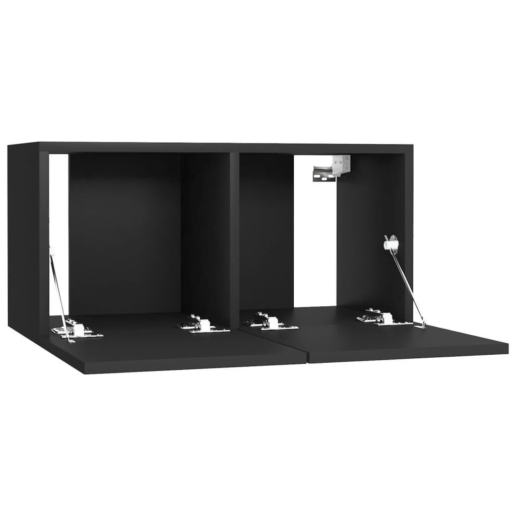 vidaXL Έπιπλο Τηλεόρασης Κρεμαστό Μαύρο 60 x 30 x 30 εκ.
