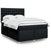 vidaXL &Kappa;&rho;&epsilon;&beta;ά&tau;&iota; Boxspring &mu;&epsilon; &Sigma;&tau;&rho;ώ&mu;&alpha; &Mu;&alpha;ύ&rho;&omicron; 140x190 &epsilon;&kappa;. &Upsilon;&phi;&alpha;&sigma;&mu;ά&tau;&iota;&nu;&omicron;