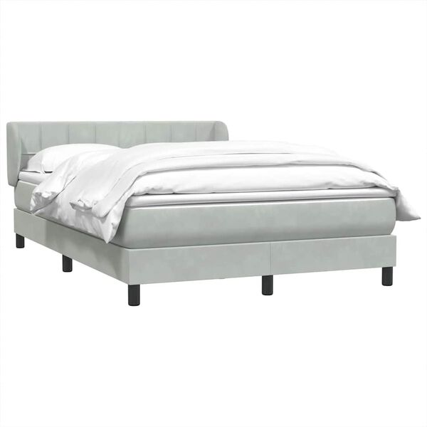 vidaXL &Kappa;&rho;&epsilon;&beta;ά&tau;&iota; Boxspring &mu;&epsilon; &Sigma;&tau;&rho;ώ&mu;&alpha; &Alpha;&nu;&omicron;&iota;&chi;&tau;ό &Gamma;&kappa;&rho;&iota; 160x220 &epsilon;&kappa;. &Beta;&epsilon;&lambda;&omicron;ύ&delta;&iota;&nu;&omicron;