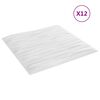 vidaXL &Pi;ά&nu;&epsilon;&lambda; &tau;&omicron;ί&chi;&omicron;&upsilon; 12 pcs Ά&sigma;&pi;&rho;&eta; &Pi;έ&tau;&rho;&alpha; 50 x 50 cm &Phi;&epsilon;&lambda;&iota;&zeta;ό&lambda; XPS