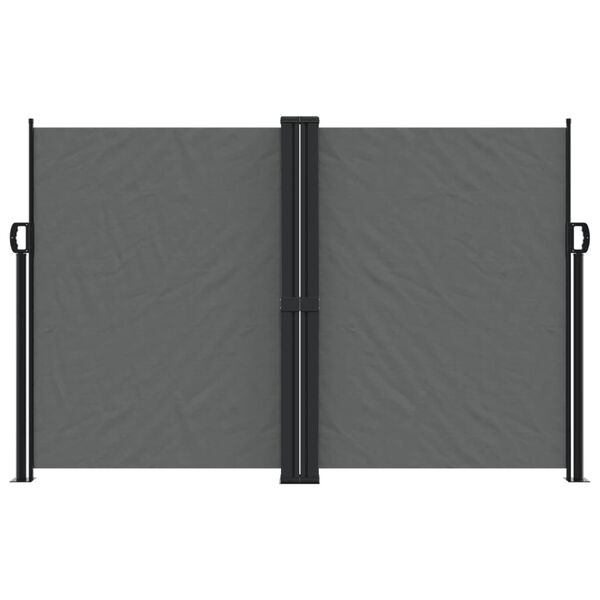 vidaXL Σκίαστρο Πλαϊνό Συρόμενο Ανθρακί 160 x 1200 εκ.