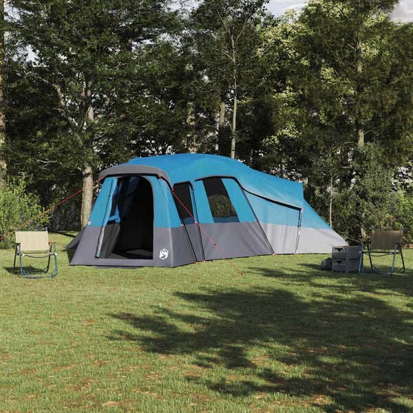 vidaXL Οικογενειακή Σκηνή Μπλε 762 x 655 x 218 εκ Πολυεστέρας