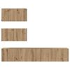 vidaXL Σετ επίπλου τηλεόρασης 4 pcs artisan δρυς Επεξεργασμένο ξύλο