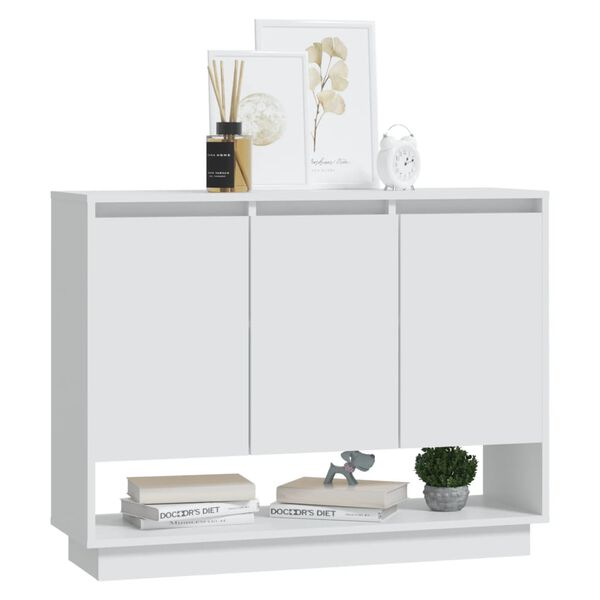 vidaXL Συρταριέρα Λευκή 97x31x75 εκ. από Επεξεργασμένο Ξύλο