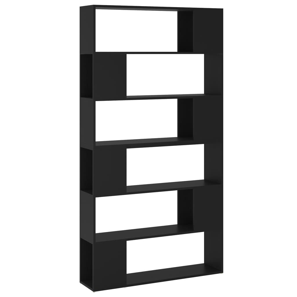 vidaXL Βιβλιοθήκη/Διαχωριστικό Χώρου Μαύρο 100 x 24 x 188 εκ.
