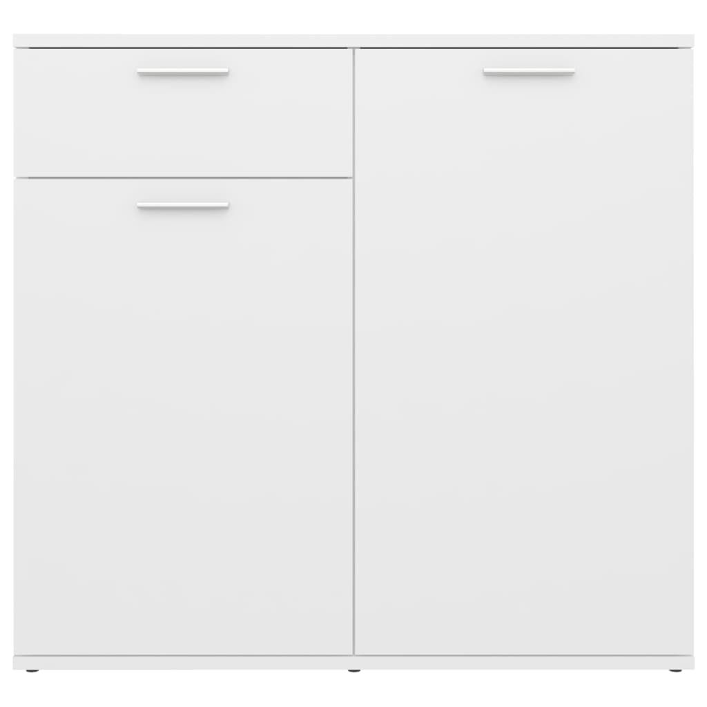 vidaXL Ντουλάπι με Συρτάρι Λευκό 80 x 36 x 75 εκ. από Επεξ. Ξύλο