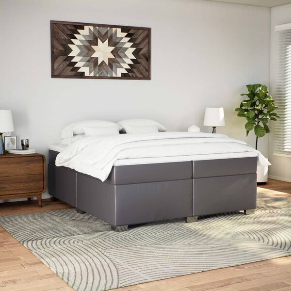 vidaXL &Kappa;&rho;&epsilon;&beta;ά&tau;&iota; Boxspring &mu;&epsilon; &Sigma;&tau;&rho;ώ&mu;&alpha; &Gamma;&kappa;&rho;&iota; 200x200 &epsilon;&kappa;. &Sigma;&upsilon;&nu;&theta;&epsilon;&tau;&iota;&kappa;ό &Delta;έ&rho;&mu;&alpha;