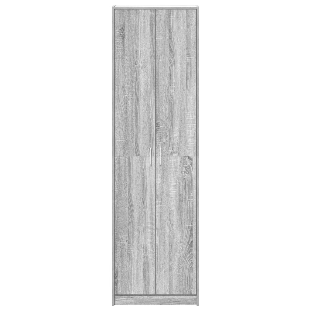 vidaXL Ντουλάπα Γκρι Σονόμα 55x25x189 εκ. από Μοριοσανίδα