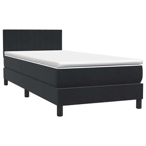 vidaXL &Kappa;&rho;&epsilon;&beta;ά&tau;&iota; Boxspring &mu;&epsilon; &Sigma;&tau;&rho;ώ&mu;&alpha; &Mu;&alpha;ύ&rho;&omicron; 90x210 &epsilon;&kappa;. &Beta;&epsilon;&lambda;&omicron;ύ&delta;&iota;&nu;&omicron;