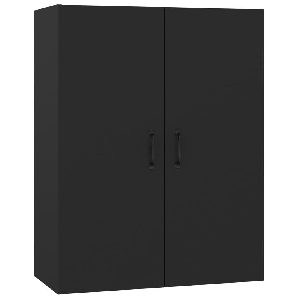vidaXL Ντουλάπι Κρεμαστό Μαύρο 69,5x34x90 εκ. από Επεξεργασμένο Ξύλο