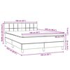 vidaXL &Kappa;&rho;&epsilon;&beta;ά&tau;&iota; Boxspring &mu;&epsilon; &Sigma;&tau;&rho;ώ&mu;&alpha; & LED &Alpha;&nu;&omicron;&iota;&chi;&tau;ό &Gamma;&kappa;&rho;&iota; 160x220 &epsilon;&kappa;. &Beta;&epsilon;&lambda;&omicron;ύ&delta;&iota;&nu;&omicron;
