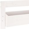 vidaXL Ζαρντινιέρα Τοίχου 3 Επιπέδων Λευκή 60x18,5x110 εκ. Μασίφ Πεύκο