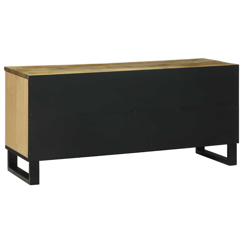 vidaXL Ντουλάπα TV 100x33.5x46 εκ. Μασίφ Ξύλο Μάνγκο