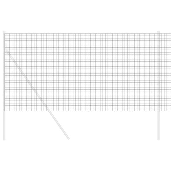 vidaXL Συγκολλητός φράχτης από σύρμα Γκρι 1.2 x 25 m Ατσάλι