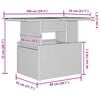 vidaXL Σετ Καναπέ Κήπου 7 pcs μπεζ και κρεμ 100 x 55 x 73 εκ