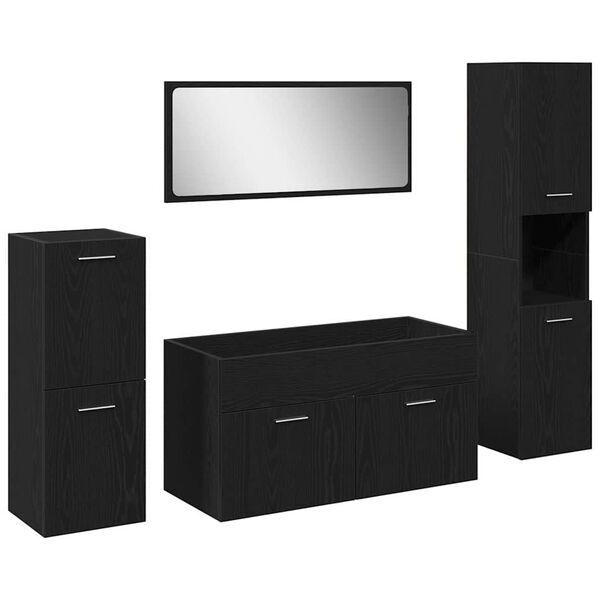 vidaXL &Sigma;&epsilon;&tau; &Epsilon;&pi;ί&pi;&lambda;&omega;&nu; &Mu;&pi;ά&nu;&iota;&omicron;&upsilon; 4 pcs &Mu;&alpha;ύ&rho;&eta; &Omicron;&xi;&upsilon;ά &Epsilon;&pi;&epsilon;&xi;&epsilon;&rho;&gamma;&alpha;&sigma;&mu;έ&nu;&omicron; &xi;ύ&lambda;&omicron;