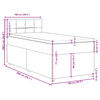 vidaXL &Kappa;&rho;&epsilon;&beta;ά&tau;&iota; Boxspring &mu;&epsilon; &Sigma;&tau;&rho;ώ&mu;&alpha; &Sigma;&kappa;&omicron;ύ&rho;&omicron; &Kappa;&alpha;&phi;έ 100x200 &epsilon;&kappa;. &Upsilon;&phi;&alpha;&sigma;&mu;ά&tau;&iota;&nu;&omicron;