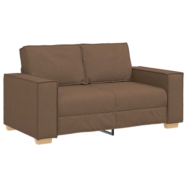 vidaXL Σετ Καναπέ με μαξιλάρι 3 pcs Καφέ 220 x 78 x 84 εκ. ύφασμα