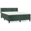 vidaXL &Kappa;&rho;&epsilon;&beta;ά&tau;&iota; Boxspring &mu;&epsilon; &Sigma;&tau;&rho;ώ&mu;&alpha; &Sigma;&kappa;&omicron;ύ&rho;&omicron; &Pi;&rho;ά&sigma;&iota;&nu;&omicron; 140x190&epsilon;&kappa;. &Beta;&epsilon;&lambda;&omicron;ύ&delta;&iota;&nu;&omicron;