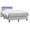 vidaXL &Kappa;&rho;&epsilon;&beta;ά&tau;&iota; Boxspring &mu;&epsilon; &Sigma;&tau;&rho;ώ&mu;&alpha; & LED &Alpha;&nu;&omicron;&iota;&chi;&tau;ό &Gamma;&kappa;&rho;&iota; 120x220 &epsilon;&kappa;. &Beta;&epsilon;&lambda;&omicron;ύ&delta;&iota;&nu;&omicron;