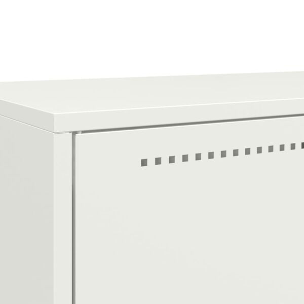 vidaXL Ντουλάπι Λευκό 68x39x111,5 εκ. από Χάλυβα