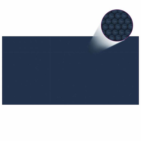 vidaXL Κάλυμμα Πισίνας Ηλιακό Μαύρο/Μπλε 400x200 εκ. από Πολυαιθυλένιο