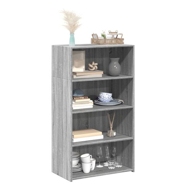 vidaXL Ντουλάπι Γκρι Sonoma 70x41x124 εκ. από Επεξεργασμένο Ξύλο