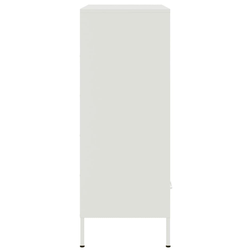 vidaXL Ντουλάπι Λευκό 68x39x101,5 εκ. από Χάλυβα