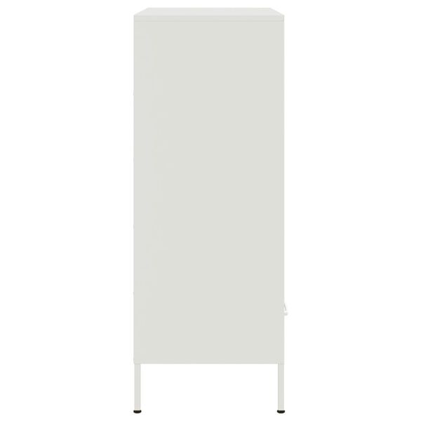 vidaXL Ντουλάπι Λευκό 68x39x101,5 εκ. από Χάλυβα