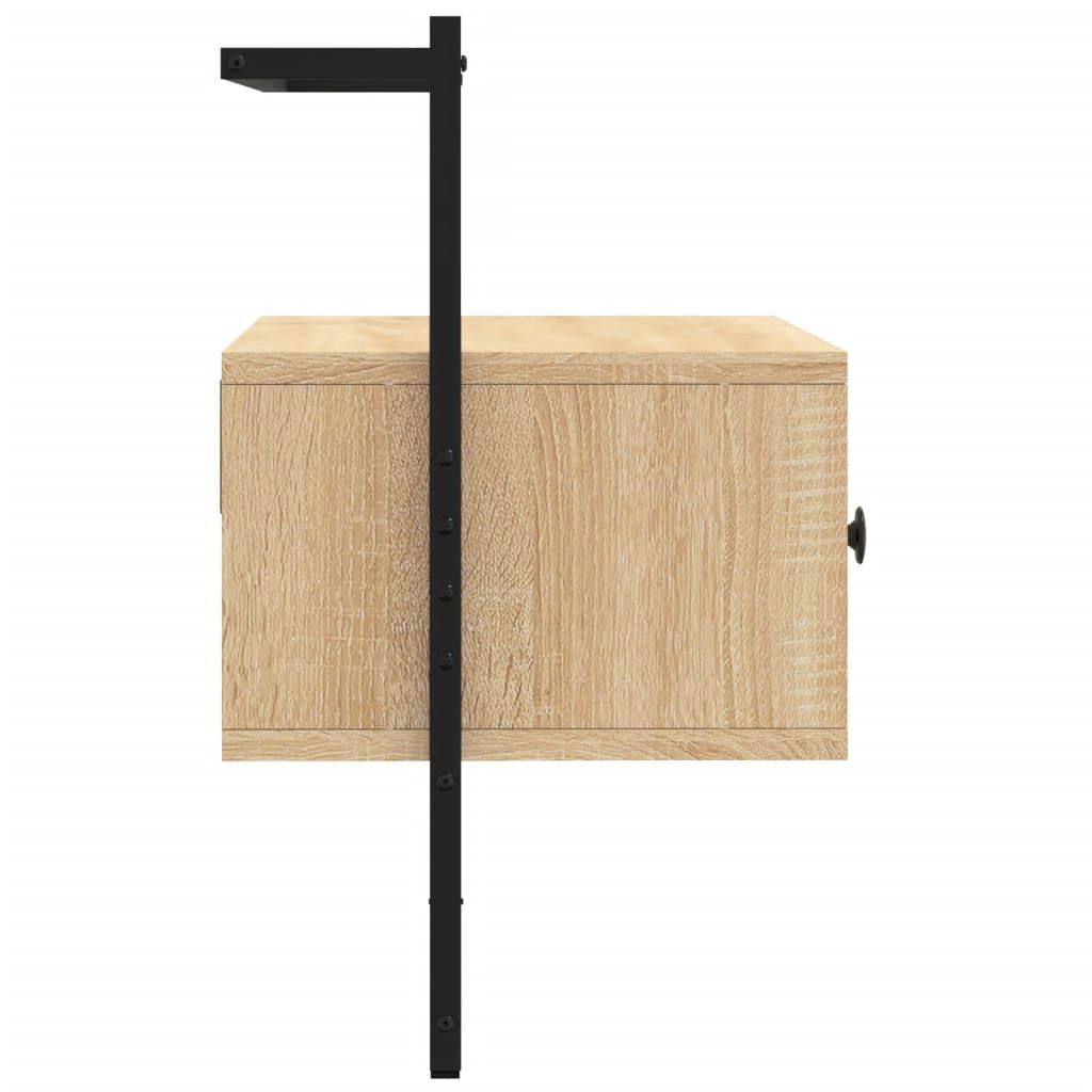vidaXL Έπιπλο Τηλεόρασης Επιτοίχιο Sonoma Δρυς 60,5x30x51 εκ. Επ. Ξύλο