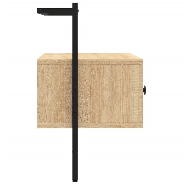 vidaXL Έπιπλο Τηλεόρασης Επιτοίχιο Sonoma Δρυς 60,5x30x51 εκ. Επ. Ξύλο