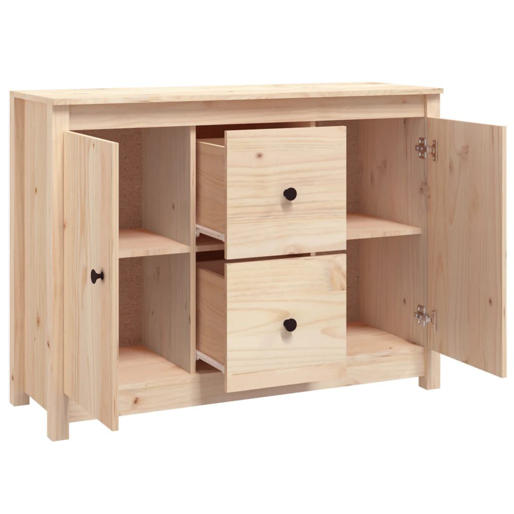 vidaXL Ντουλάπι 100 x 35 x 74 εκ. από Μασίφ Ξύλο Πεύκου