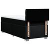 vidaXL Κρεβάτι Boxspring με Στρώμα Μαύρο 100 x 200 εκ. Υφασμάτινο