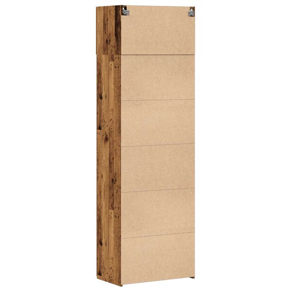 vidaXL Ντουλάπα Αποθήκευσης Παλιό Ξύλο 70x42.5x225 εκ. Επεξεργασμένο Ξύλο