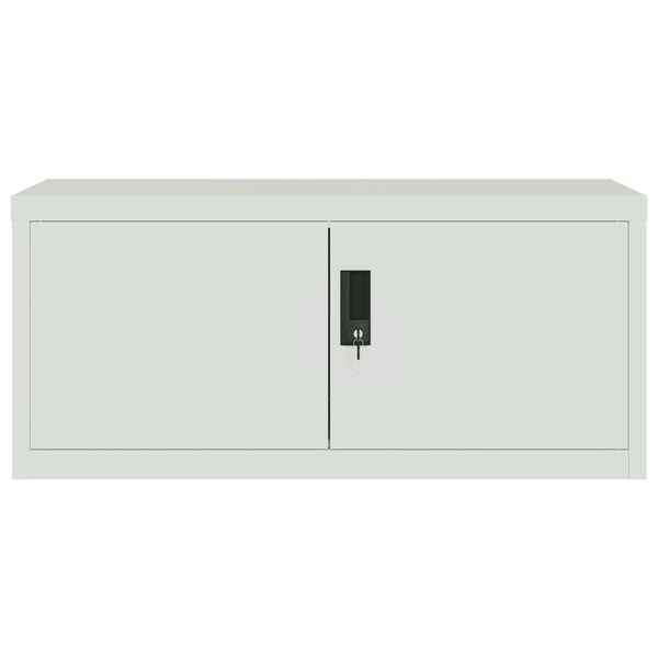 vidaXL Αρχειοθήκη Αν. Γκρι 90 x 40 x 130 εκ. Ατσάλινη
